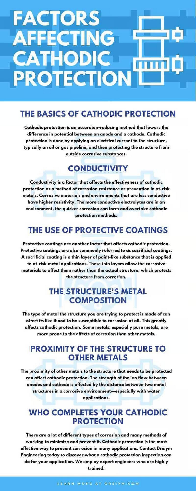 ffactorau sy'n effeithio ar CP • Dreiym Engineering PLLC Ffactorau sy'n Effeithio ar Amddiffyniad Cathodig