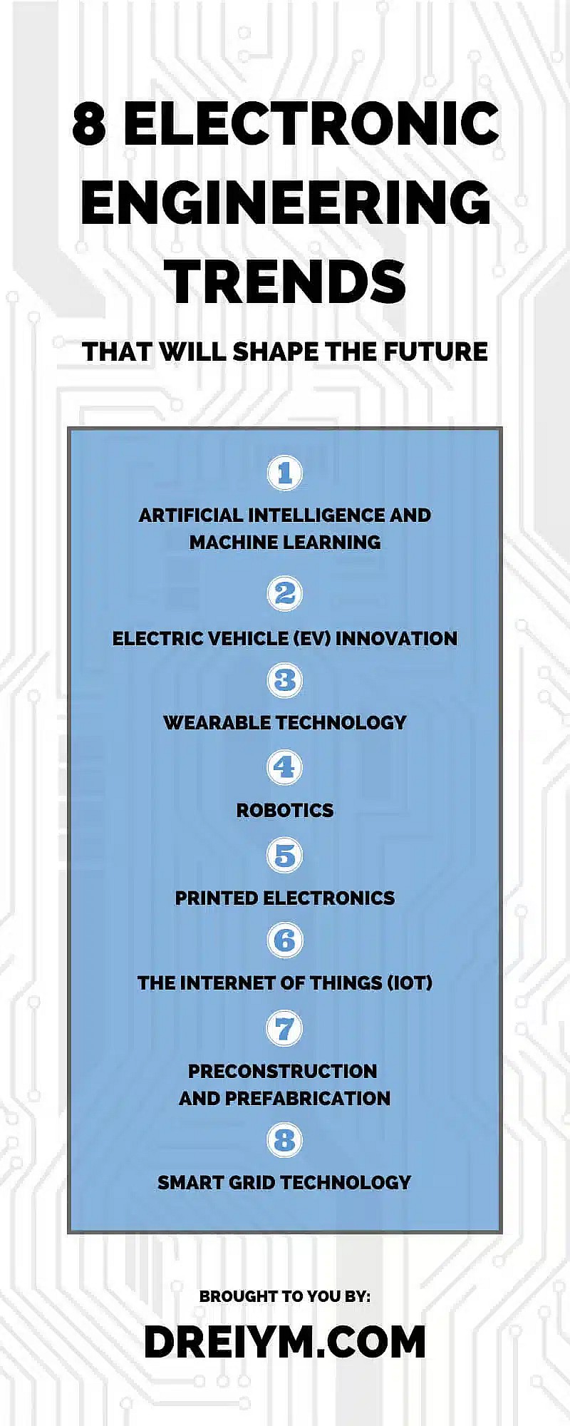 塑造未来的 8 个电子工程趋势